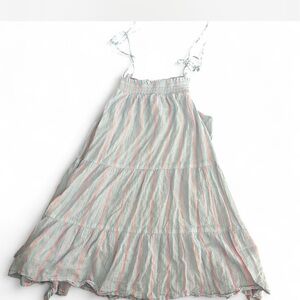 Anthropology Maeve Pastel Striped Casual Dress